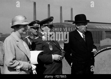 Hermann and Emmy Goering and Walter Borbet, 1935 Stock Photo
