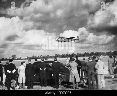 Munich Agreement 1938, Neville Chamberlain in Bad Godesberg Stock Photo