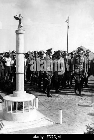 Werner von Blomberg and Walter von Reichenau in the Wehrmacht camp during the Nuremberg Rally, 1937 Stock Photo