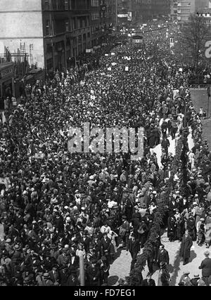 Gathering place to the May Day rally of 1933 Stock Photo