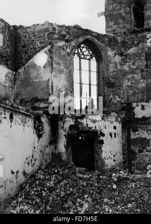 Destruction of Freudenstadt by French troops, 1945 Stock Photo