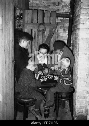 Bomb shelter in Berlin, 1940 Stock Photo
