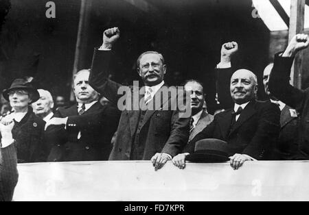 Leon Blum and Roger Salengro in Paris, 1936 Stock Photo