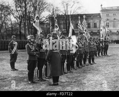 Handover of flags and banners to the military units in Potsdam, 1937 Stock Photo