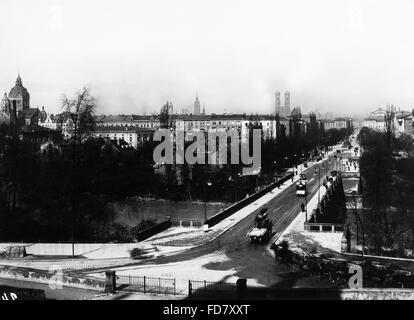 Maximilians Bridge in Munich Stock Photo