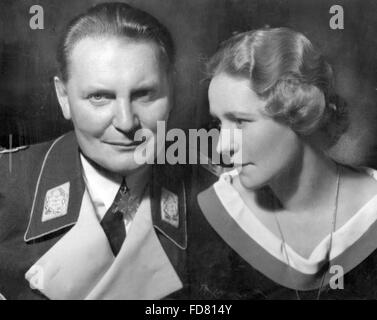 Hermann Goering  and His Wife Emmy, 1938 Stock Photo