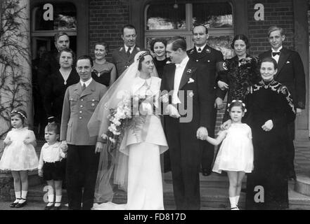 The wedding of the sister of Goebbels, 1938 Stock Photo