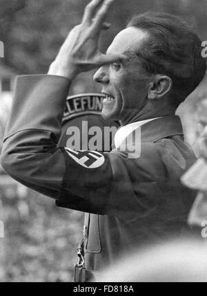 Joseph Goebbels during a speech, 1934 Stock Photo