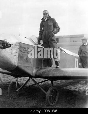 Portrait of German pilot Elly Beinhorn, 1929 Stock Photo