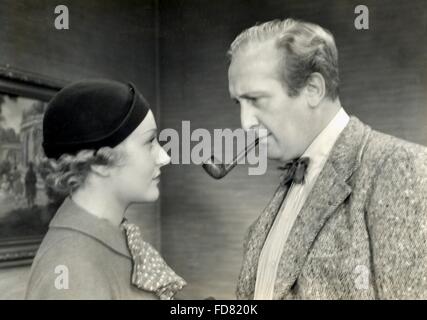 Hans Albers and Lien Deyers in the film Gold, 1934 Stock Photo