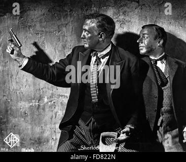 Hans Albers and Heinz Rühmann in the film The Man Who Was Sherlock Holmes, 1937 Stock Photo