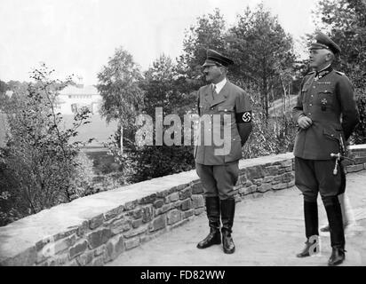 Adolf Hitler with Werner von Blomberg, 1936 Stock Photo