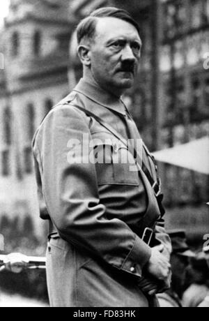 Adolf Hitler portrait in NSDAP Nazi uniform in the pre-war Stock Photo ...