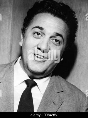 Portrait of Federico Fellini, 1940s Stock Photo