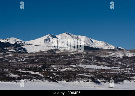 Mount Sopris, Near Carbondale, Colorado Stock Photo