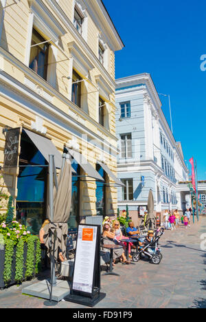 Restaurant Salutorget, Esplanadin bulevardi, Esplanade boulevard, central Helsinki, Finland Stock Photo