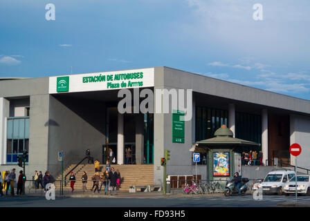 Estacion de Autobuses, Bus station, Plaza de Armas, Sevilla, Andalucia, Spain Stock Photo