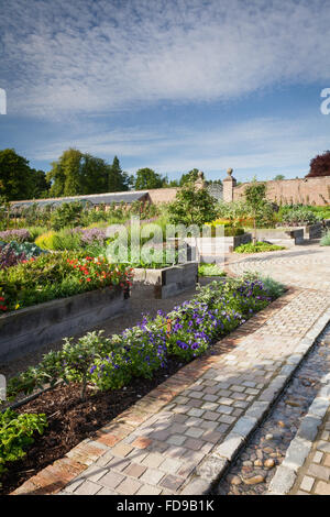 A shallow rill water feature and raised beds. The Kitchen Garden at ...
