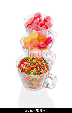 Candy Fennel seed Cup Queue nobody Stock Photo
