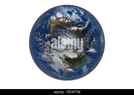 Planet Earth with Clouds and Atmosphere. The Americas. Elements of this image furnished by NASA Stock Photo