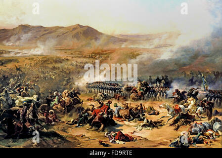 Battle of Mount Tabor April 16, 1799  Cogniet Leon (1794-1880) and Felix Philippoteaux (1815-1884) France French Stock Photo