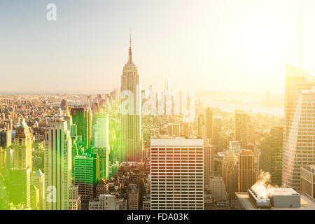 New-York City Skyline with Empire state Building Stock Photo