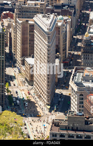 New York, Aerial View from Empire State Building Stock Photo