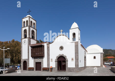 Church San Fernando Rey (King). Santiago del Teide, Spain. Stock Photo