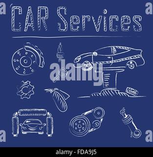 Car Workshop Vector Black Illustration Stock Vector Image & Art - Alamy