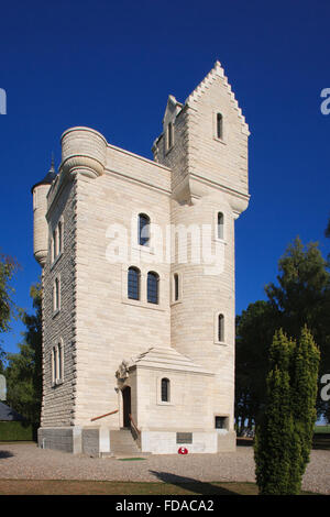 Ulster Memorial Tower Somme battlefield france Stock Photo