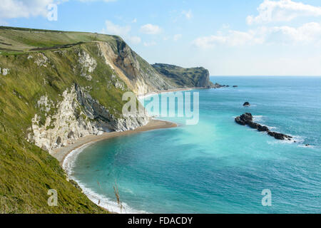 St Oswald's Bay by Durdle Door in West Lulworth, Dorset, England, UK Stock Photo