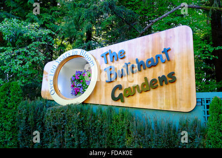 Butchart Gardens Victoria British Columbia Canada Stock Photo