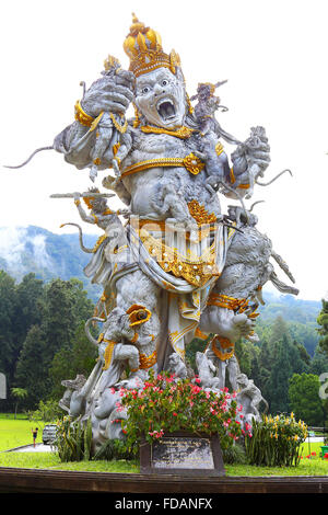 Kumbakarna Laga statue in Eka Karya Botanical Garden, Bedugul, Bali, Indonesia. Stock Photo