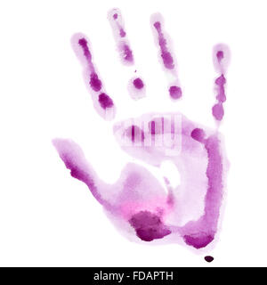 purple handprint