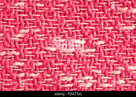 Part of a pink wool blanket as a background Stock Photo