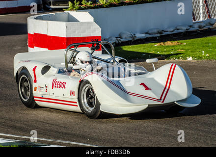 1966 Chinook-Chevrolet Mk2 owned and driven by Jay Esterer at the 2015 Goodwood Revival Stock Photo