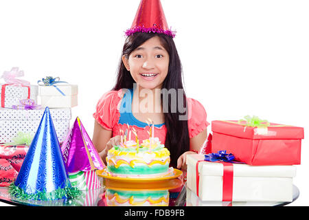 1 Teenager Girl Birthday Party Celebrations Stock Photo