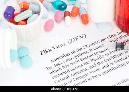 Zika virus concept photo with syringes and medication Stock Photo - Alamy