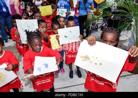 Miami Florida,Book Fair International,Miami Dade College campus,literary,festival,annual event,daycare,student students education pupil pupils,Black B Stock Photo