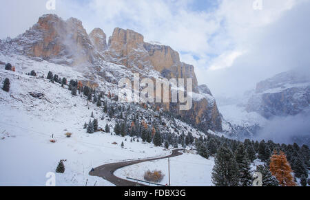 Mountain near Campitello di fassa, Dolomites, Italy Stock Photo