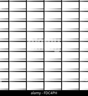 Repeatable pattern with rectangular square shapes. Monochrome abstract background Stock Vector