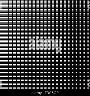 Abstract grid, mesh, grillage or lattice pattern. Abstract monochrome background with intersecting lines. Seamlessly repeatable. Stock Vector