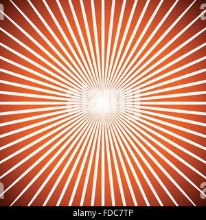 Colorful sunburst background. Radiating, converging lines abstract. Stock Vector