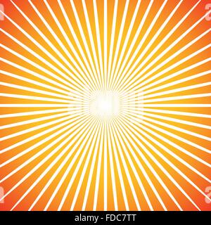 Colorful sunburst background. Radiating, converging lines abstract. Stock Vector