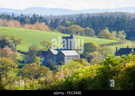 Stockleigh Pomeroy church in the rural countryside near Crediton, Devon, England, UK Stock Photo