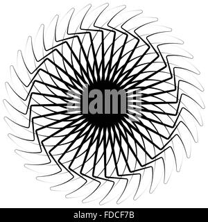 Abstract spirograph pattern / texture on white. Vector art. Stock Vector