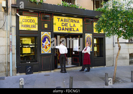 Taberna de la Daniela Tavern Restaurant Madrid Spain ES Stock Photo