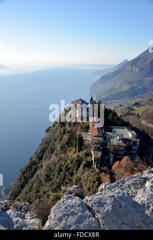Santuario di Montecastello, Tignale, Lake Garda, Province of Brescia, Lombardy, Italy Stock Photo