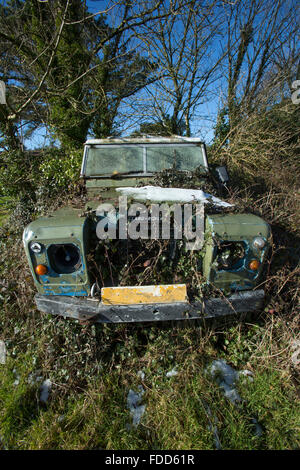 Land Rover Abandoned iconic Stock Photo