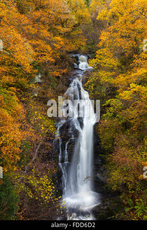 Black Spout Waterfall near Pitlochry in Perthshire, Stock Photo